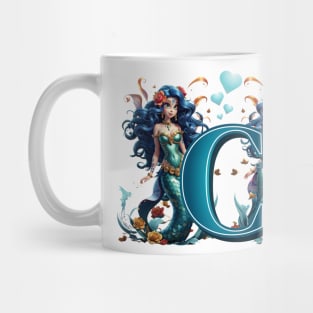 Mermaid Alphabet The Letter C Mug